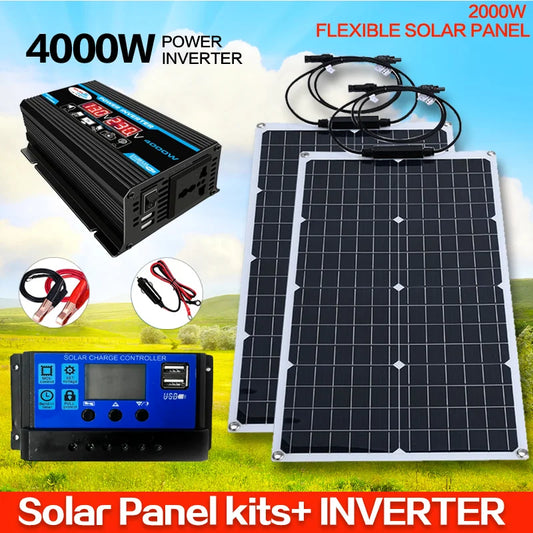 2000W Solar Energy System with 4000W Inverter and Controller by 54 Energy - Renewable Energy Store