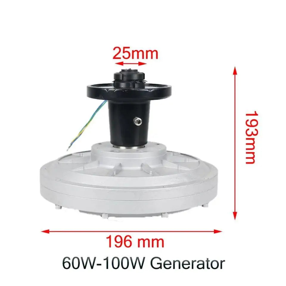 300W-1000W 200 250 300Rpm 12V 24V 48V 220V DC Generator Permanent Magnet Alternator Coreless Maglev For Solar Panel Wind Turbine by 54 Energy - Renewable Energy Store