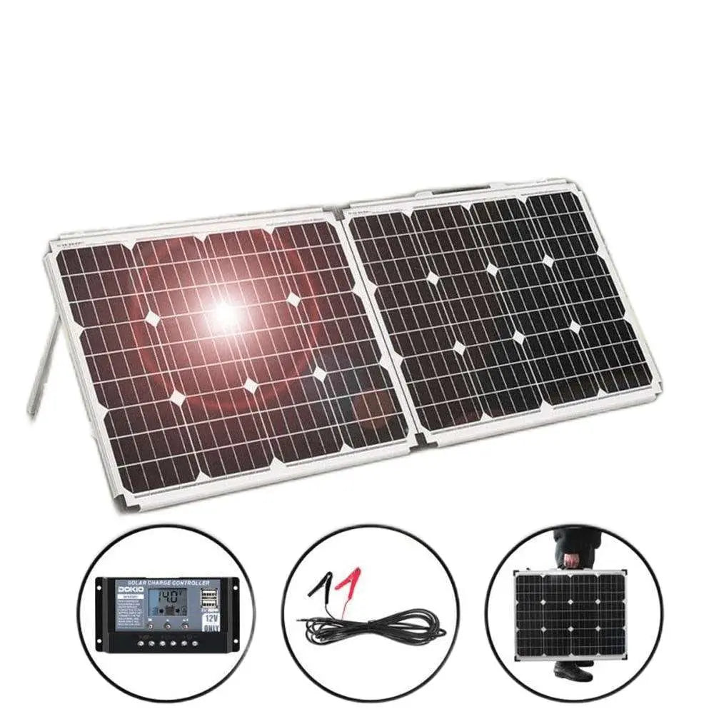 Solar Panel 100W (2Pcs x 50W) USB Controller Solar Battery Cell/Module/System Charger - 54 Energy - Renewable Energy Store