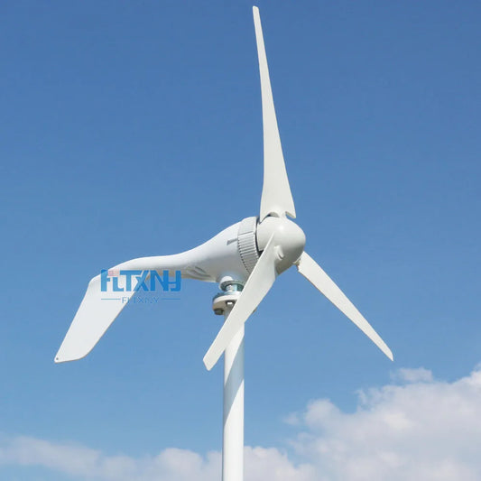 FLTXNY 200W 12V 24V Portable Wind Turbine Household 6 Blades Small Wind Generators For Home Roof Low Wind Speed by 54 Energy - Renewable Energy Store