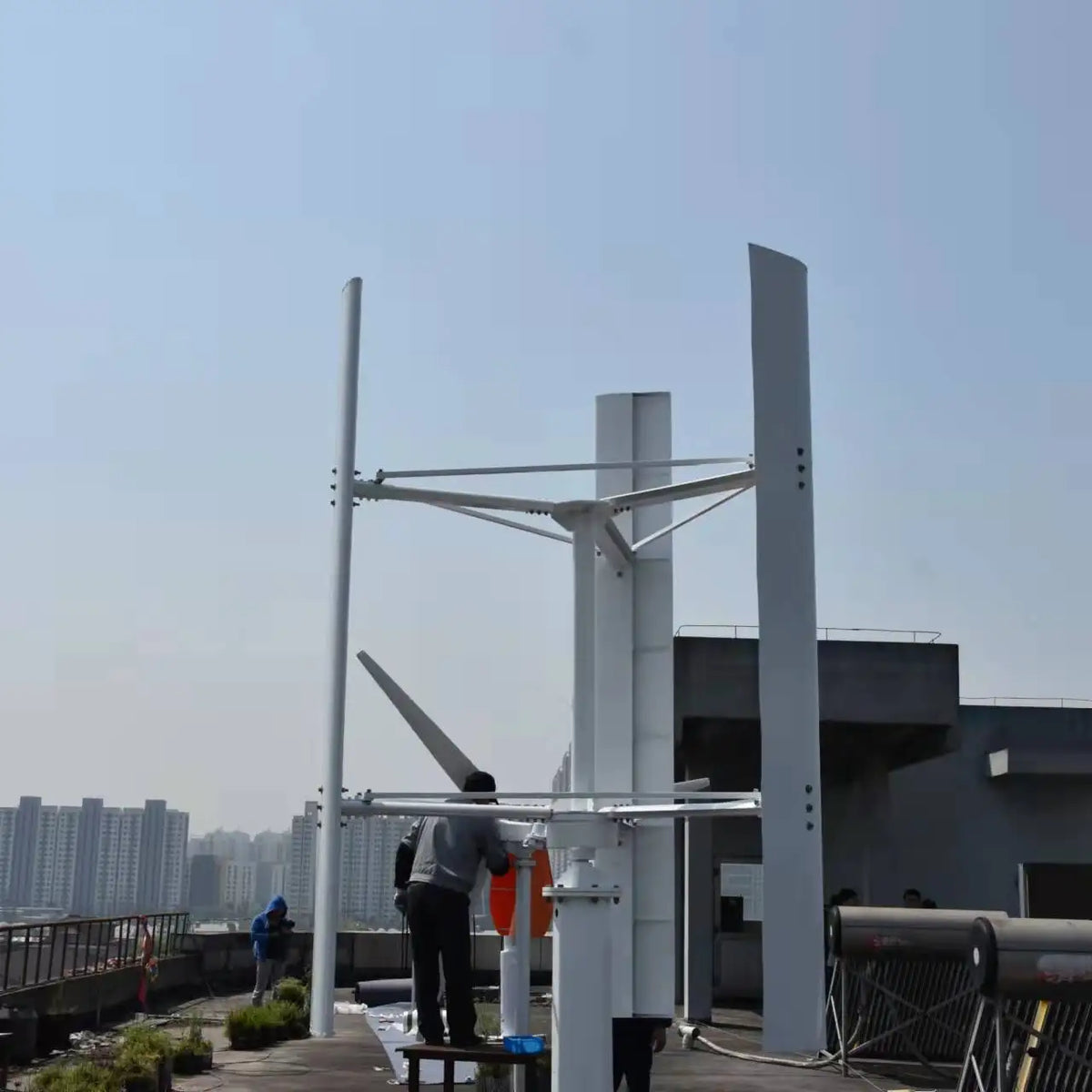 FLTXNY 5KW-10KW Vertical 250 RPM Wind Generator 96V 120V 220V 380V 3 Phase 50HZ 3 Blades No Noise Home Use Wind Turbine by 54 Energy - Renewable Energy Store