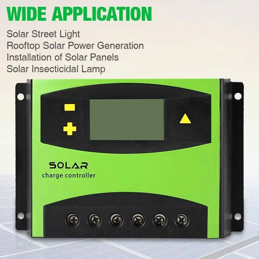 Solar Charge Regulators 50A 60A PWM Solar PV Charger Controller 12V 24V Dual USB Battery Automatic Identification LCD Display - 54 Energy - Renewable Energy Store