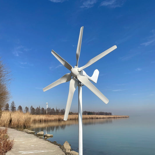 800W 48V Wind Turbine With 6 Blades And Free 48V MPPT Controller Small Wind Turbine For Home Use by 54 Energy - Renewable Energy Store