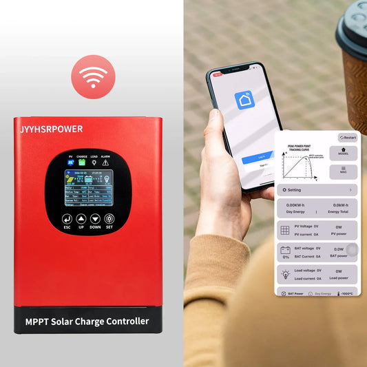 New 40A 60A 230VDC MPPT Solar Panel Charge Controller With Built In WIFI by 54 Energy - Renewable Energy Store