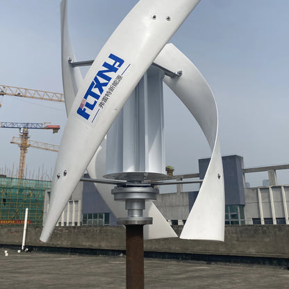 FLTXNY Low RPM Vertical Axis Maglev Wind Turbine Generator 1000W 2000W 24V 48V 3 Blades Free Energy For Homeuse Windmills