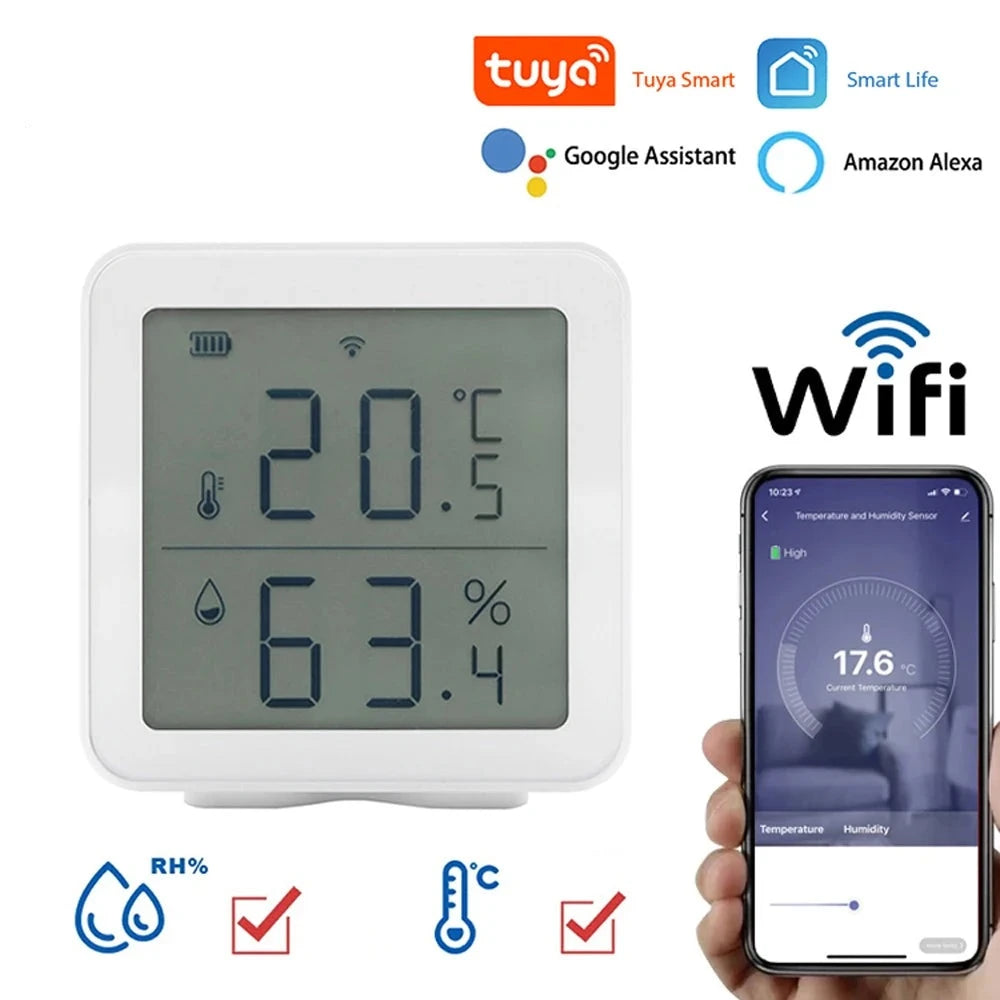 Tuya Smart Life WIFI Temperature Humidity Sensor Indoor Hygrometer