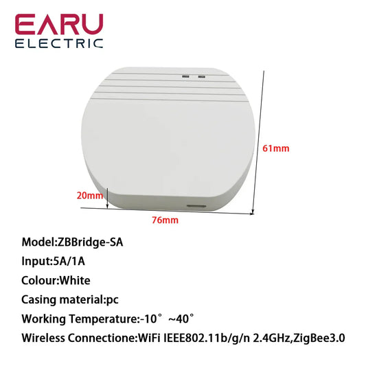 Smart ZigBee 3.0 Wired Gateway Hub eWeLink App Smart Home Automation Ethernet Bridge Works With Tasmota Zigbee Home Assistant by 54 Energy - Renewable Energy Store