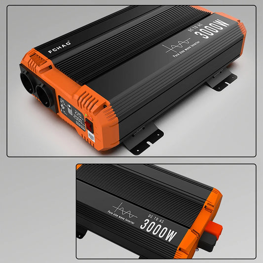Pure Sine Wave Inverter 1200 - 3000 W DC 12/24/48V To AC 220/240V 50HZ - 54 Energy - Renewable Energy Store