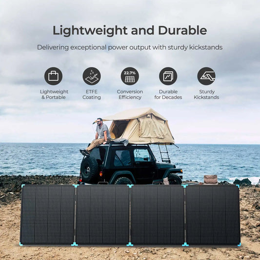 400W Lightweight Solar Panel for Outdoor Activities Durable & IP67 Waterproof by 54 Energy - Renewable Energy Store