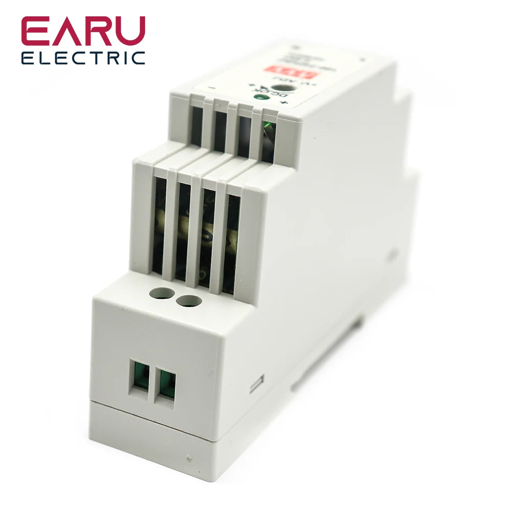 DR-15 15W Input 100-240V AC Output DC 12V 24V 1.25A 0.63A Industrial DIN Rail Switching Power Supply DC power supply 15WDR/MDR by 54 Energy - Renewable Energy Store
