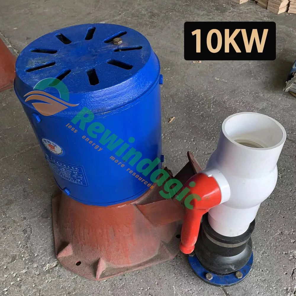 3KW 5KW 10KW Electric Water Turbine Hydroelectric Generator 220V Alternative Power Energy Generator Lighting Charging 5000W