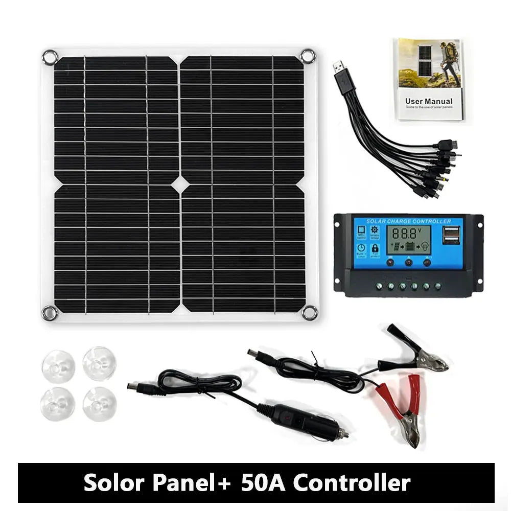 400W Solar Panel Kit With Dual 12V 5V USB Solar Controller by 54 Energy - Renewable Energy Store