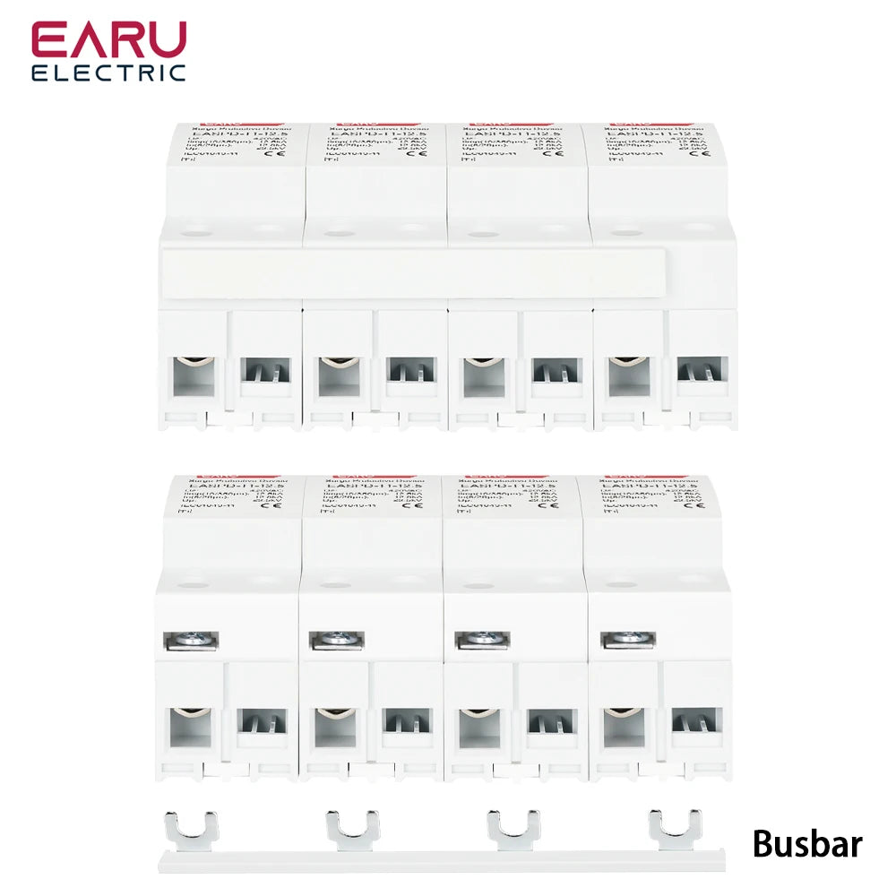T1 Power Surge Protective Device SPD Arrester Low Voltage House 2P 3P 4P Surge Voltage Protection AC 420V 12.5KA 15KA 25KA