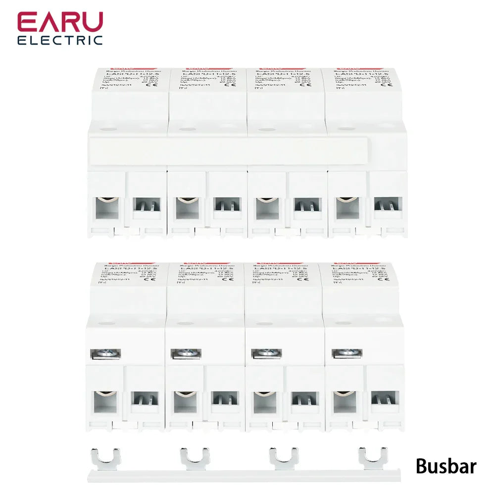 T1 Power Surge Protective Device SPD Arrester Low Voltage House 2P 3P 4P Surge Voltage Protection AC 420V 12.5KA 15KA 25KA