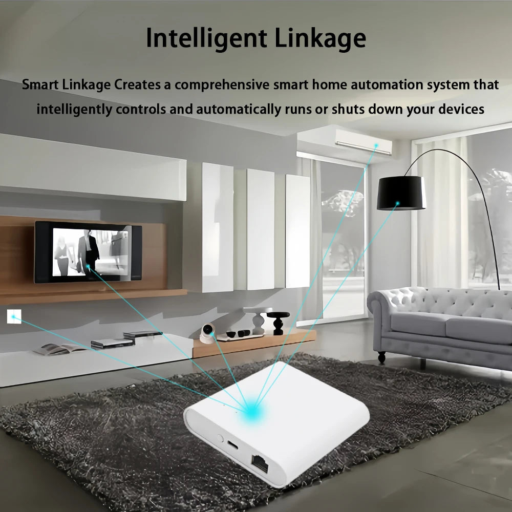 Tuya APP Wired Zigbee Bridge Smart Home Zigbee Gateway Hub Remote to Control Zigbee Devices Smart Life APP for Alexa Google Home by 54 Energy - Renewable Energy Store