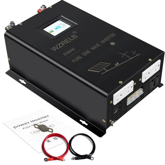 2500W Split phase Pure Sine Wave Inverter 24V/36V/48V/72V/96 DC to 110/220V,120/240V AC Converter Solar Panel Power Bank Battery - 54 Energy - Renewable Energy Store