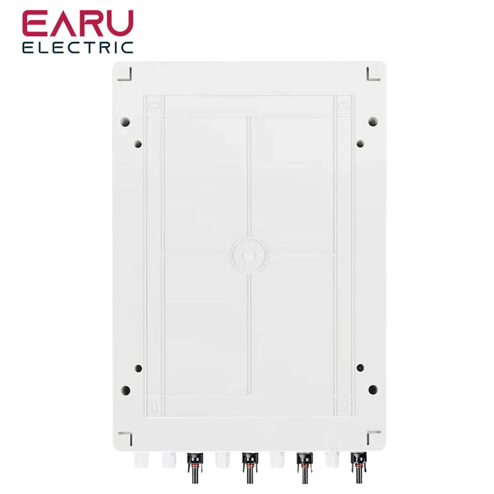 DC 1000V 4 Input 2 Output Solar Photovoltaic PV Combiner Box With Surge Lightning Protection DC Fuse MCB SPD Waterproof Box IP65