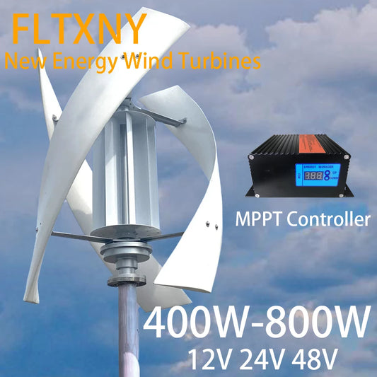 Sell Vertical Axis Residential Wind Turbine Generator Free Energy Power 1000W 24V 48V 3 Blades Windmill For Home Farm Street Use by 54 Energy - Renewable Energy Store