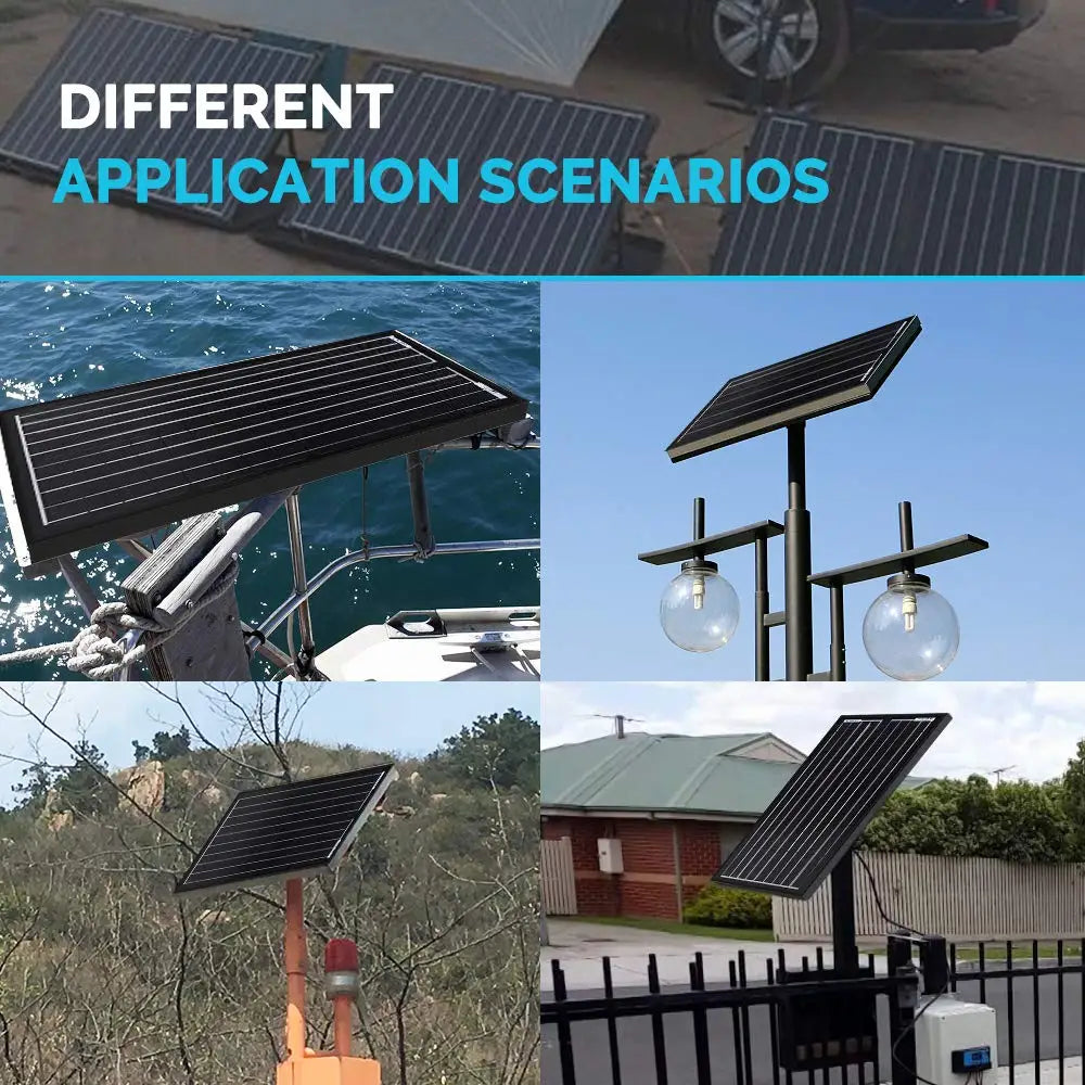 30W Watt Monocrystalline Solar Panel 12V Volt Off Grid Power RV Home Boat by 54 Energy - Renewable Energy Store