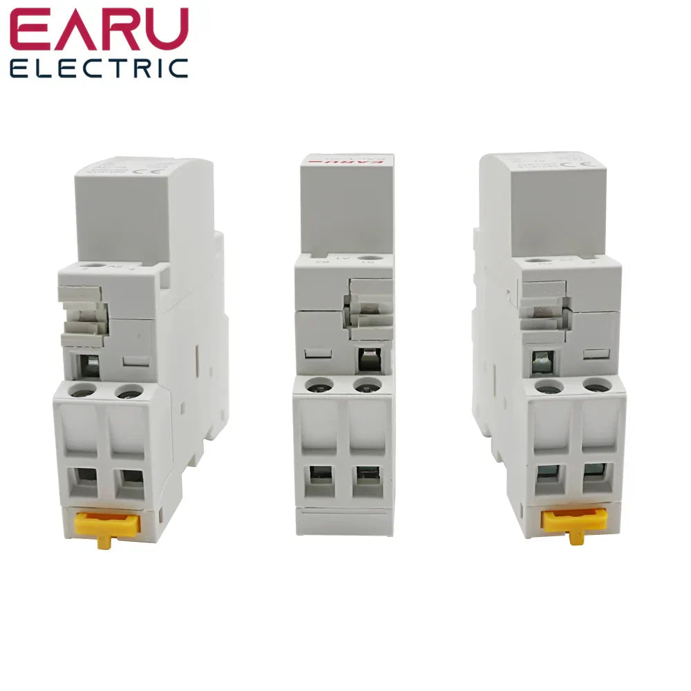 Din Rail Mounted Household Modular AC Contactor 2P 16A 20A 25A 2NO 2NC 1NO 1NC AC220V AC230V 50/60Hz For Smart Home House Hotel by 54 Energy - Renewable Energy Store