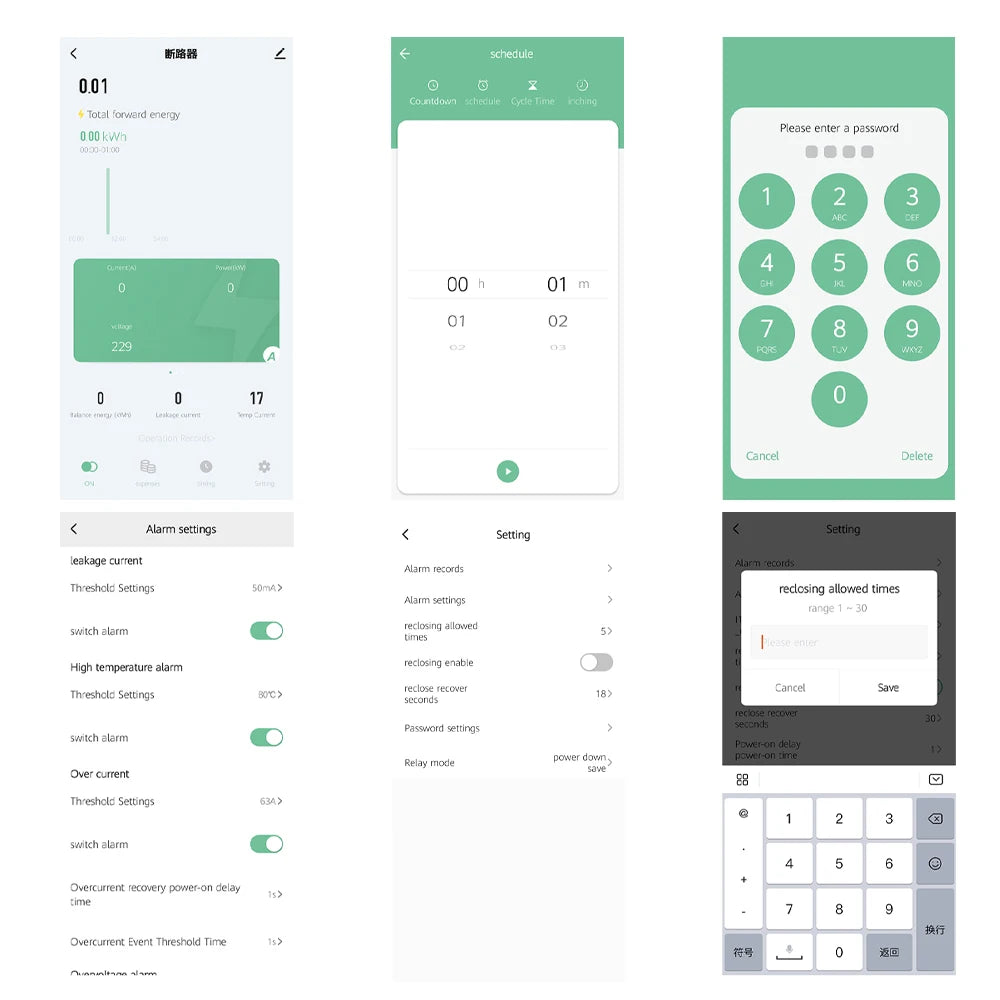 63A AC 230V Tuya WiFi Smart Energy Meter Power kWh Meter Earth Leakage Over Under Voltage Protector Relay Device Switch Breaker by 54 Energy - Renewable Energy Store