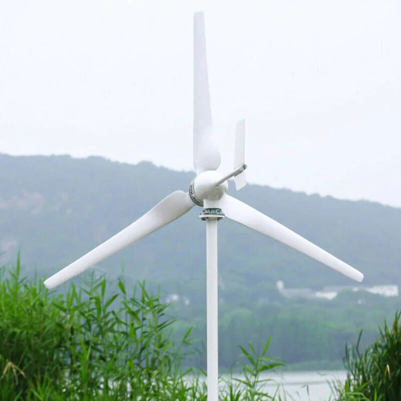 3000W Horizontal Wind Turbine Generator Windmill With Free MPPT Charger Controller and Off Grid Inverter