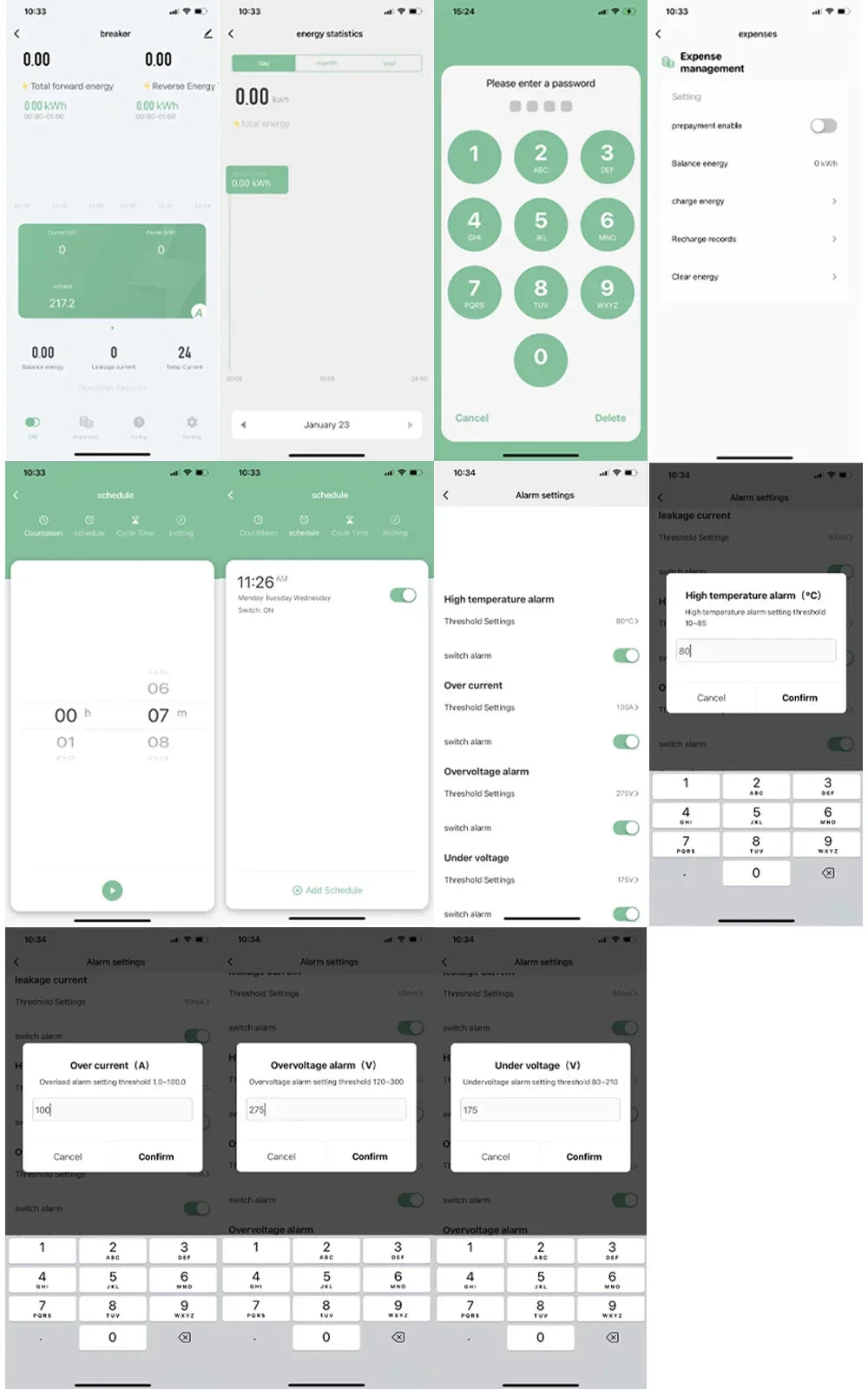 100A Tuya WiFi Smart Single Phase Energy Meter Over Under Voltage Protector Electricity Bi-Directional Measure kWh Power Meter by 54 Energy - Renewable Energy Store