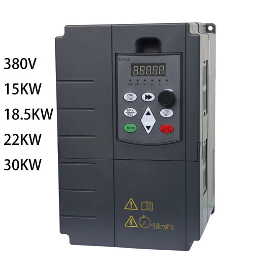 3-phase 380V Frequency Inverter, VFD Drive for Adjustable Speed, Suitable for Motors with 15KW/18.5KW/22KW/30KW by 54 Energy - Renewable Energy Store