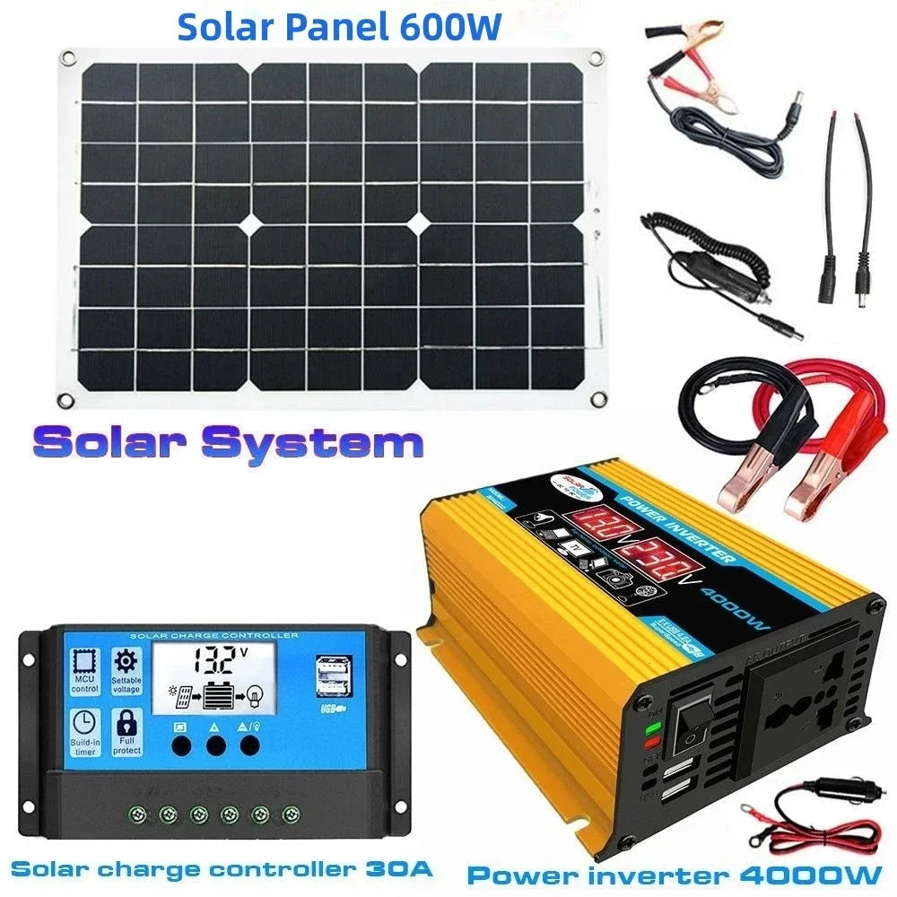 12V to 110V/220V Solar Panel System 4000W Inverter Kit by 54 Energy - Renewable Energy Store
