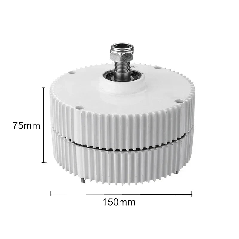 Emergency Generator 12V 24V 48V 300W~600W 3 Phase Gearless Permanent Magnet AC Alternators For Wind Water Turbine Diesel Engine by 54 Energy - Renewable Energy Store