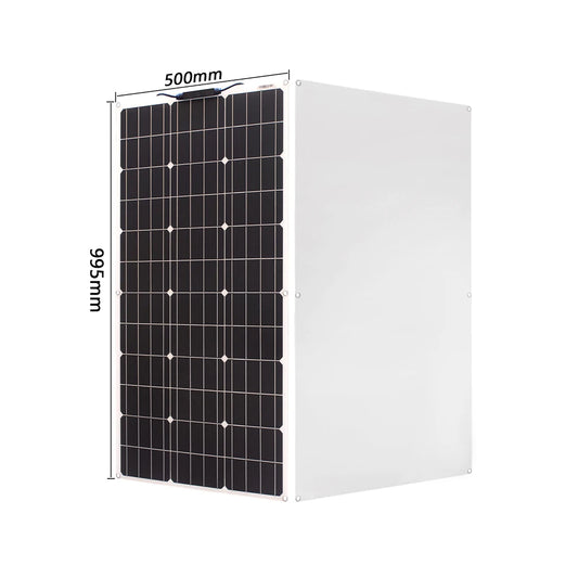 Solar Panel 100w 200w 300w 400w Flexible High Efficiency PWM 12V/18V/24V Battery Charger Controller Solar Kit for Boat/Car/Home - 54 Energy - Renewable Energy Store
