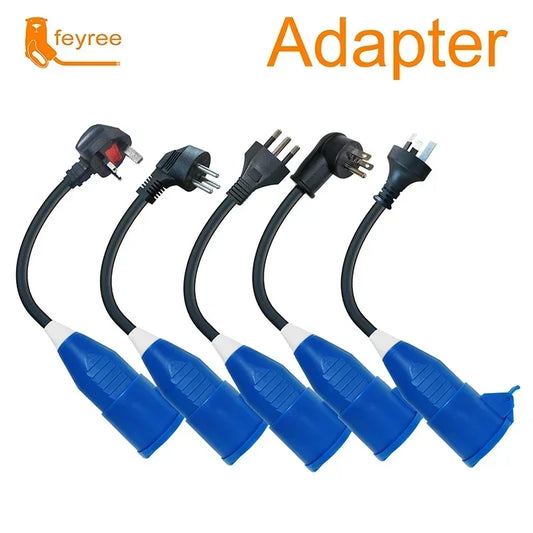 feyree EV Charger Adapter for Type2 16A 3.5KW 1Phase Multiple Plug Connector with Power Supply Side EVSE for Electric CarCharger by 54 Energy - Renewable Energy Store