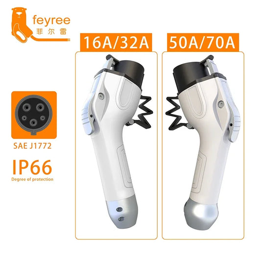 feyree EV Charger Type1 Charger Plug 16A 3.5KW 32A 7KW 1Phase SAE J1772 Connector for Electric Car Charger Charging Station by 54 Energy - Renewable Energy Store