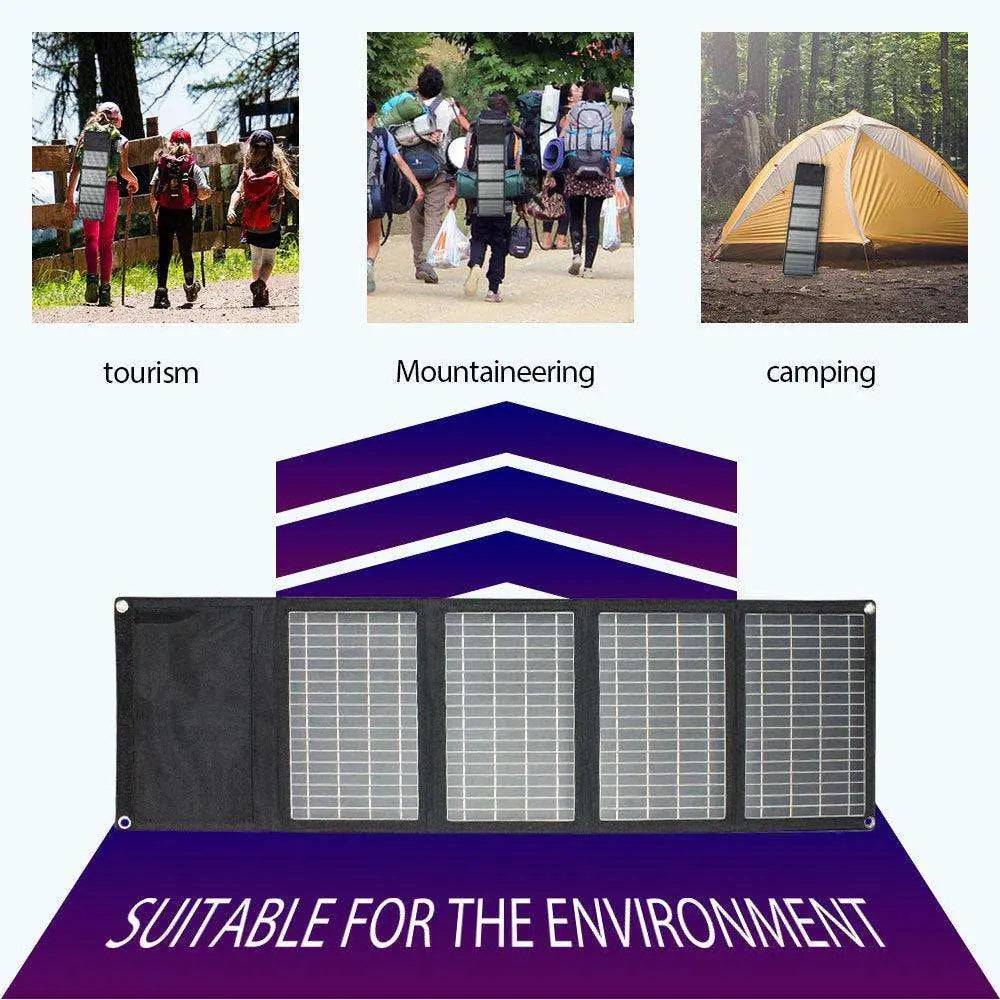 Solar Panel 28W Solar Charger 5V 18V Foldable USB DC Portable Rechargeable Battery Chargers Phone/Hiking/Camping/Outdoors - 54 Energy - Renewable Energy Store