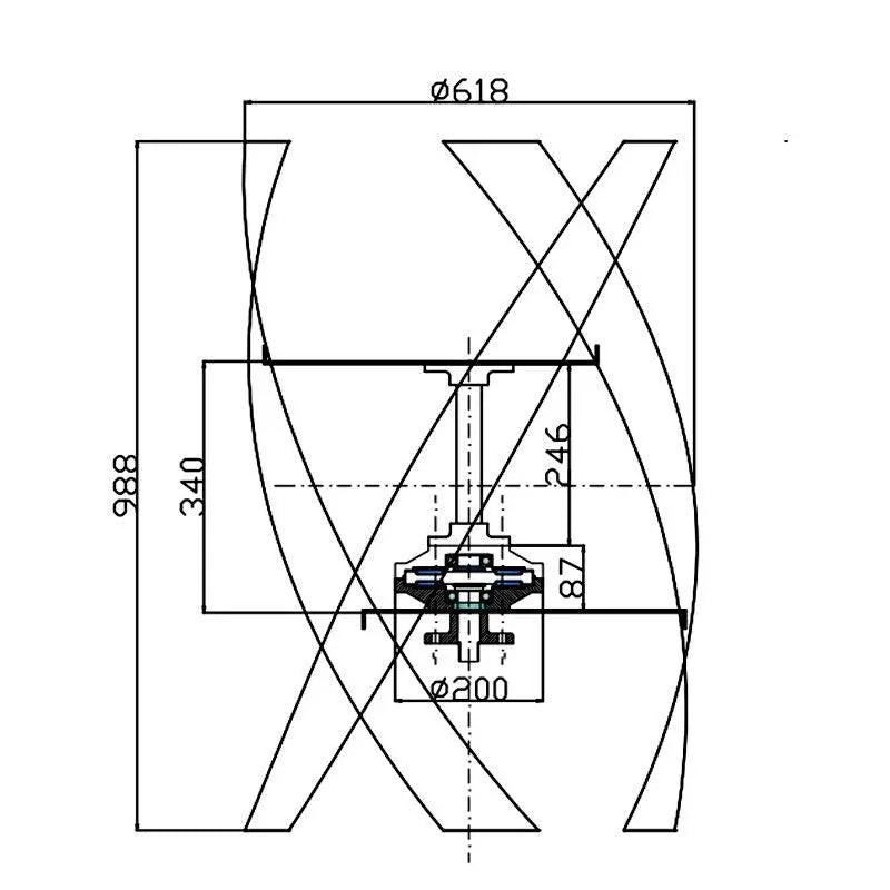 Maglev Wind Generator Power Turbine Vertical 400w New Free Charge Controller 12v/24v 3 Blades 2019 High Quality R&X - 54 Energy - Renewable Energy Store