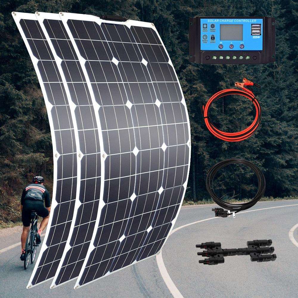 Solar Panel 100/200/300/400 W Flexible PWM Controller 12V/24V Battery Charger - 54 Energy - Renewable Energy Store