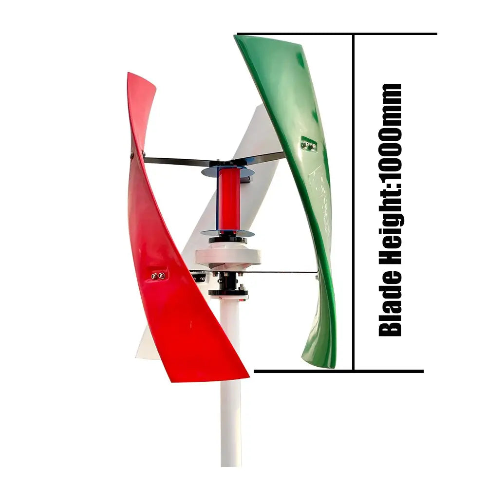 Wind Turbine Generator Vertical 1000/1500W 12/24/48V 220v With Controller Inverter - 54 Energy - Renewable Energy Store