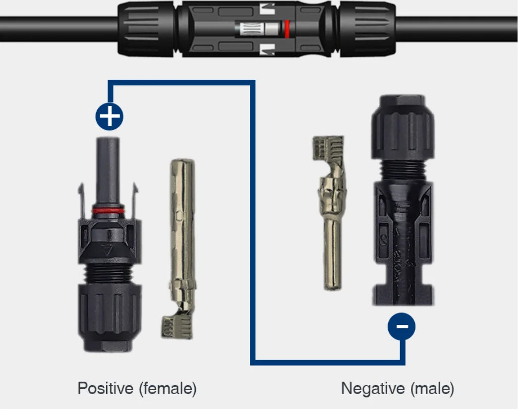 1 Pair DC Solar Connectors With Spanner PV Plug Cable Connectors by 54 Energy - Renewable Energy Store