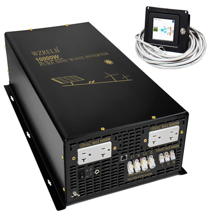 10000W Split-phase Pure Sine Wave Solar Inverter Power Supply Battery 24V/36V/48V/96V DC to 110/220V,120/240V AC Converter Wired by 54 Energy - Renewable Energy Store