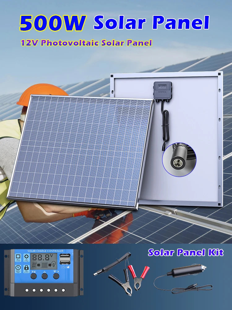 1000W 500W Solar Panel Kit Complete 12V Portable Power System by 54 Energy - Renewable Energy Store