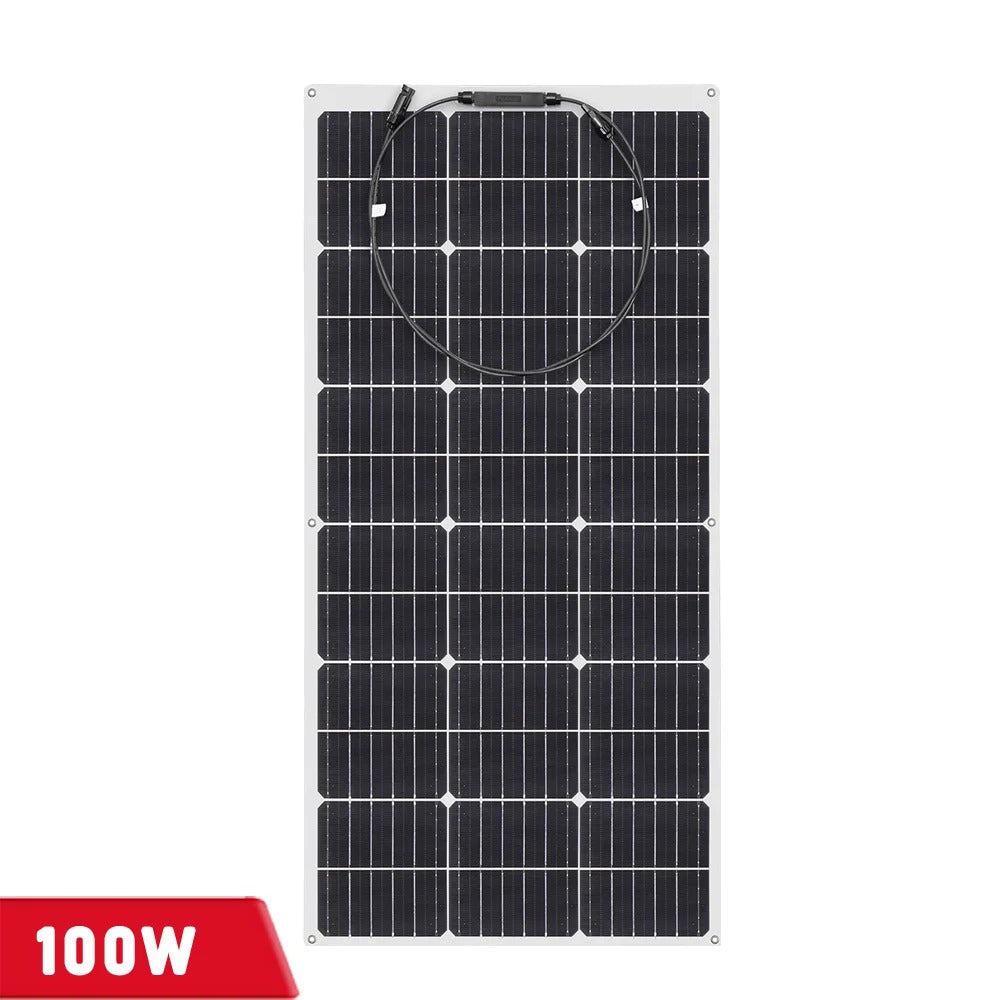 100 W Flexible Solar Panel High-efficiency Solar Modules And Ip68 Sealing Level, Suitable For Roofs, Motor Homes, Balconies, Etc