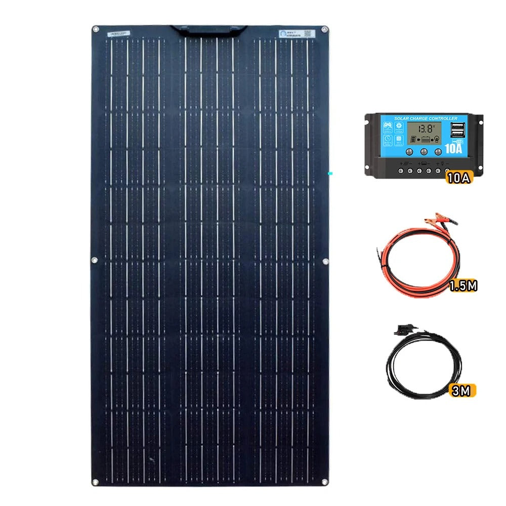 100 W Flexible Solar Panel High-efficiency Solar Modules And Ip68 Sealing Level, Suitable For Roofs, Motor Homes, Balconies, Etc