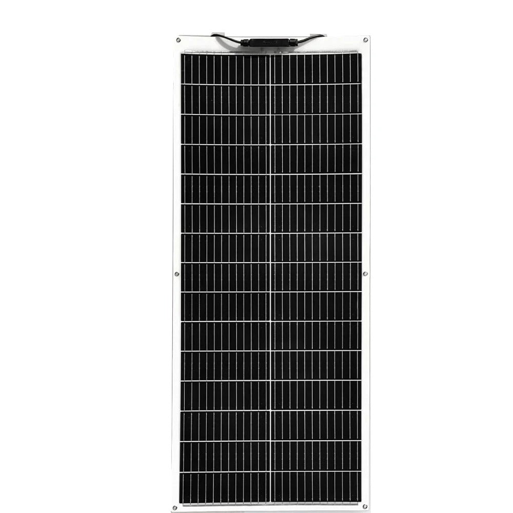 100w 12v Flexible Solar Panel Mono Cell 12 Volt Semi-flexible For Marine Rv Trailer Boat Cabin Van Car Uneven Surfaces Battery