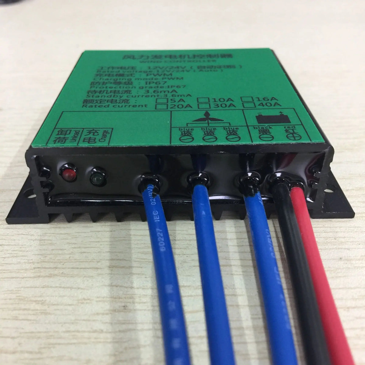 10A 20A Charge Controller For Lithium Gel Battery PWM Regulator For Vertical Wind Turbine by 54 Energy - Renewable Energy Store