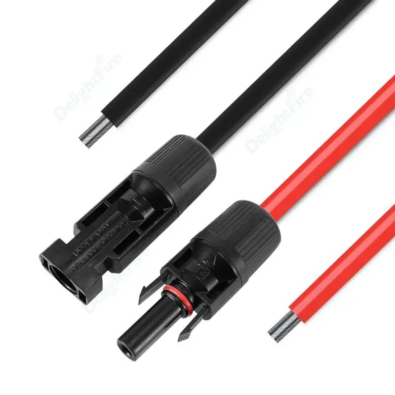 10AWG 6mm2 Tinned Copper Solar PV Extension Wires Set by 54 Energy - Renewable Energy Store