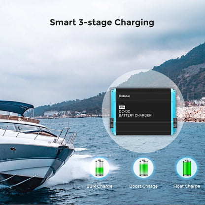 12V 40A DC to DC Lithium AGM GEL Battery Charger RV by 54 Energy - Renewable Energy Store