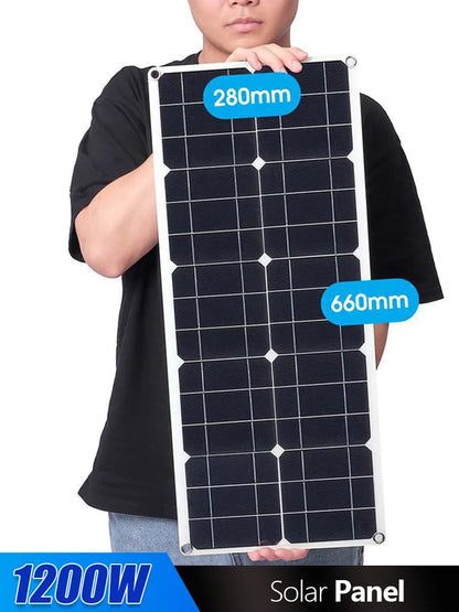 12V Monocrystalline 1200W 18V Flexible Solar Panel Kit For Outdoor Camping by 54 Energy - Renewable Energy Store
