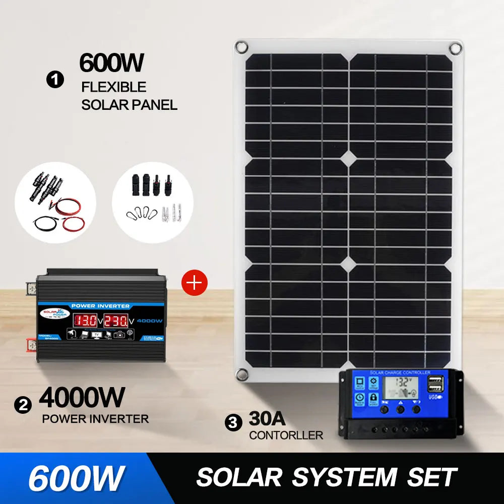 12V to 110V/220V Solar Panel System 4000W Inverter Kit by 54 Energy - Renewable Energy Store