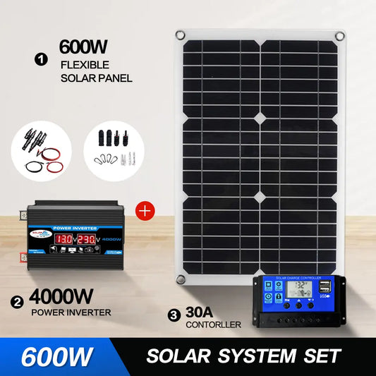 12V to 110V/220V Solar Panel System 4000W Inverter Kit by 54 Energy - Renewable Energy Store