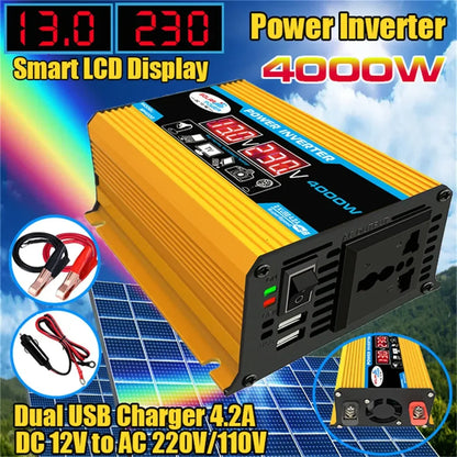 12V to 110V/220V Solar Panel System 4000W Inverter Kit by 54 Energy - Renewable Energy Store